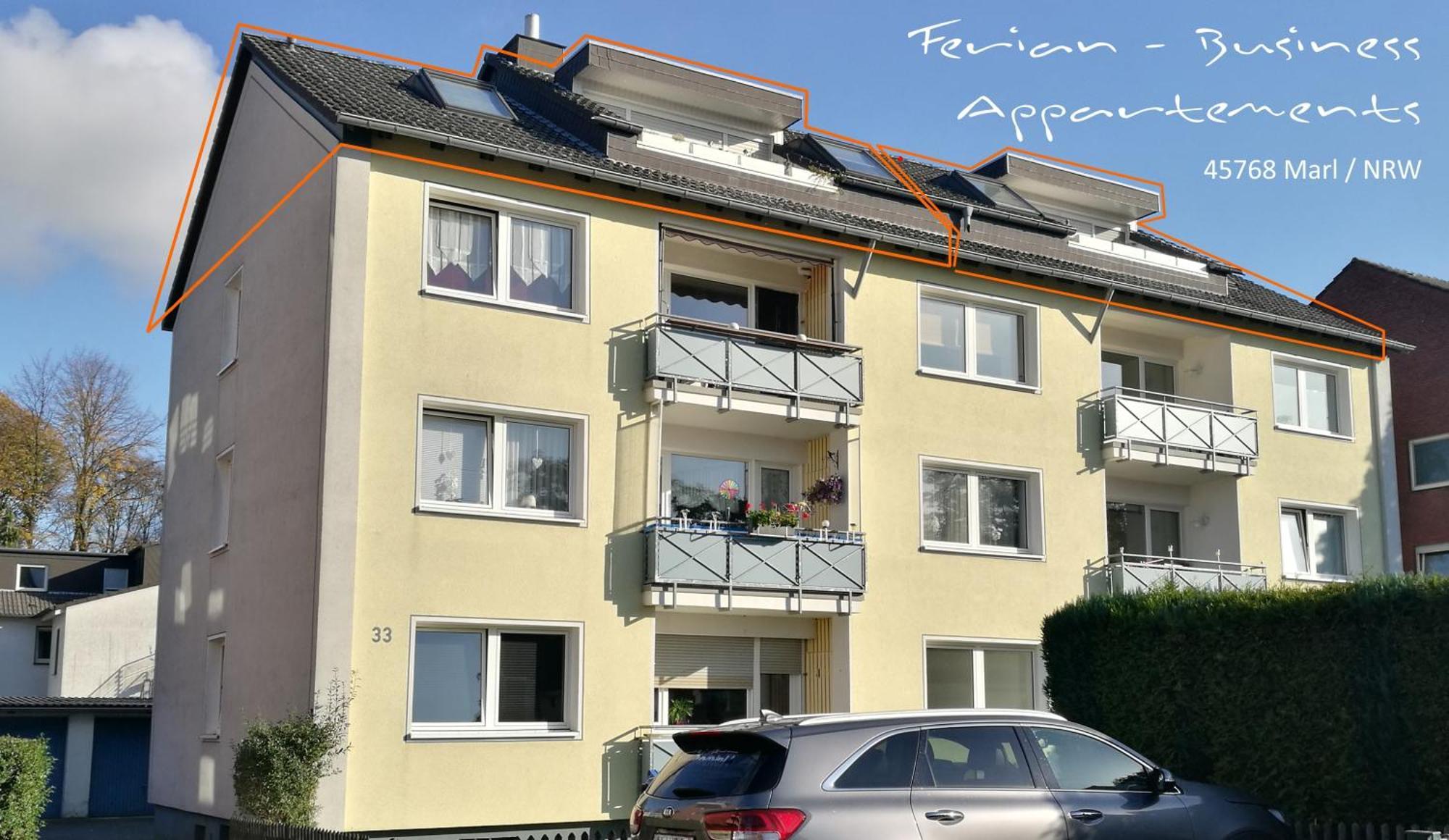 Modernes Und Ruhiges Appartement Mit Loggia Marl Bagian luar foto